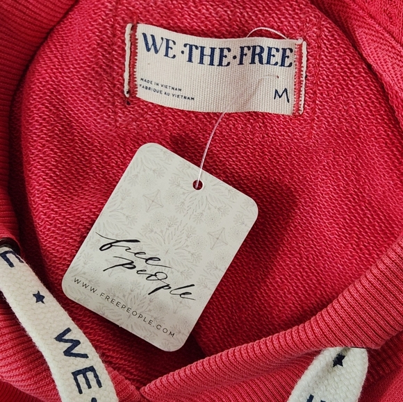 Free People We Hoodie We The Free High Risk Red! - Picture 9 of 9